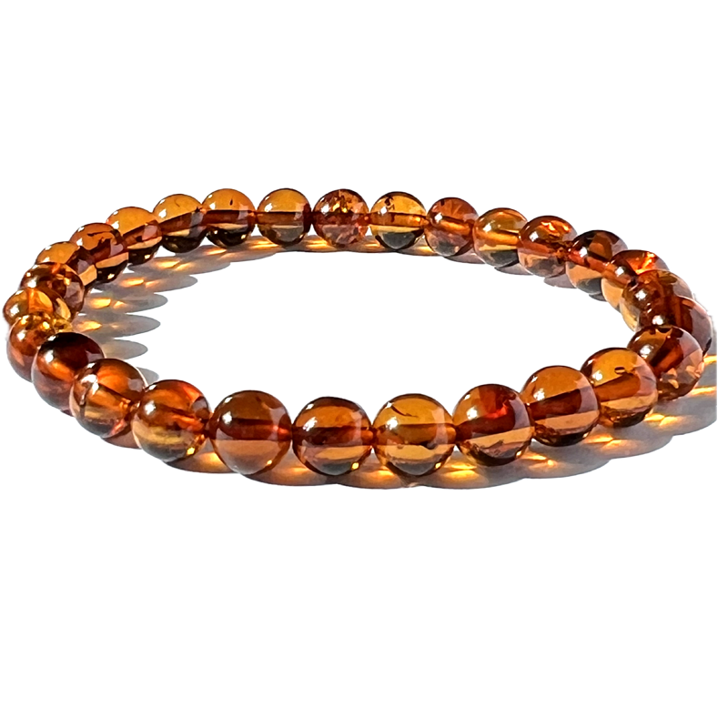 Bracelet Ambre perles 8mm